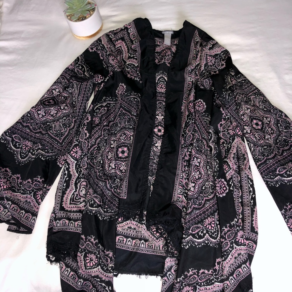 Black & Pink Kimono